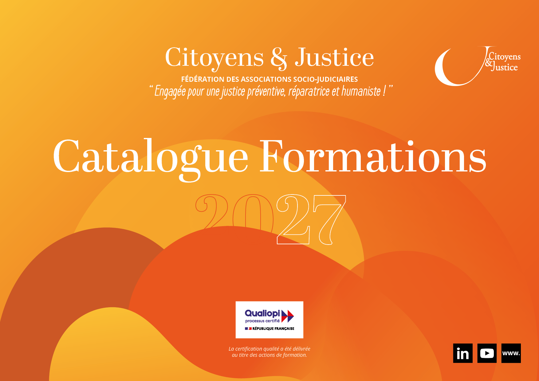 Catalogue formations 2027 Citoyens & Justice