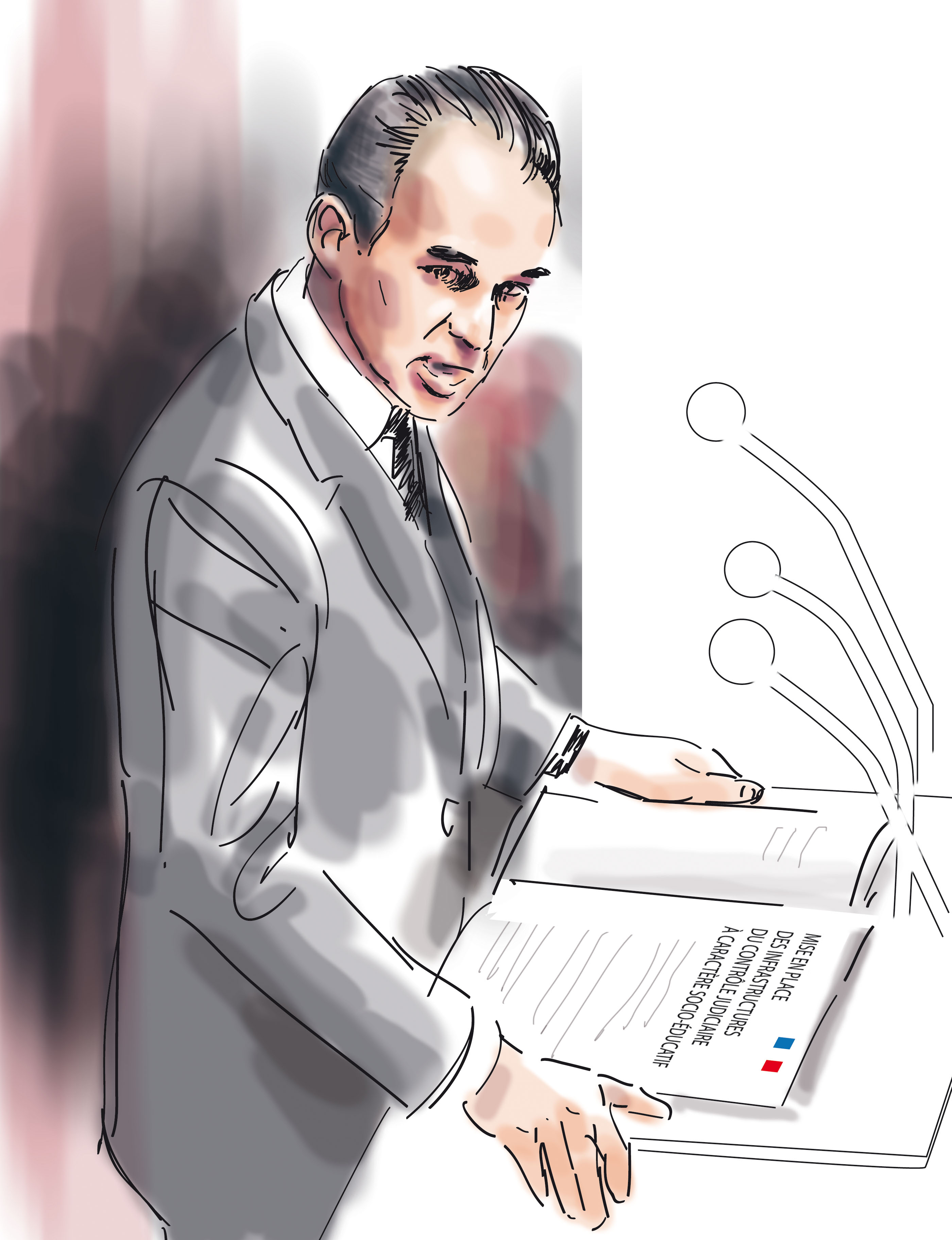 Robert Badinter - illustration Arnaud Goisque