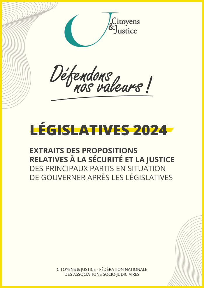 positionnement citoyens et justice &eacute;lections l&eacute;gislatives 2024