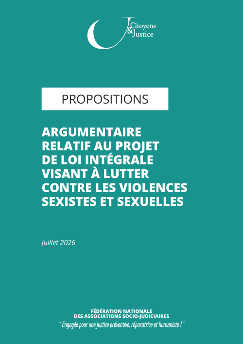 Propositions compl&egrave;tes Citoyens & Justice - Loi int&eacute;grale contre les VSS
